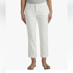 Jag Jeans Classic White Denim women 16/26 Carter boyfriend casual office retro